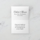 Fehlsichtigkeit | Dusty Blue Swan Lake Wedding Dankeskarte (Innenseite)