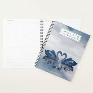 Fehlsichtigkeit   Dusty Blue Swan Lake Wedding Planer