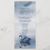 Fehlsichtigkeit | Dusty Blue Swan Lake Wedding Programm (Rückseite)