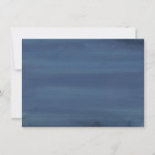 Fehlsichtigkeit | Dusty Blue Swan Lake Wedding Save The Date (Rückseite)