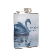 Fehlsichtigkeit | Dusty Blue Swan Trauzeuge Flachmann (Rechts)