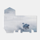 Fehlsichtigkeit | Moody Dusty Blue Swan am See Geschenkschachtel (Ungefaltet)