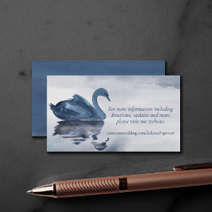 Fehlsichtigkeit   Website von Dusty Blue Swan Lake Begleitkarte