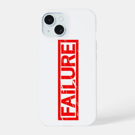 Fehlstempel iPhone 15 Hülle (Rückseite)