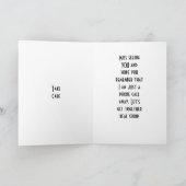 **FEHLT DICH** UND IMMER * DENKEN SIE* KARTE (Innenseite)