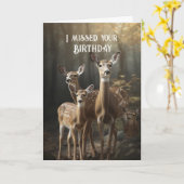 Fehlter Geburtstag Beliebter Fun Deer Karte (Gelbe Blume)