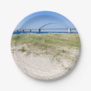 Fehmarn Belt Bridge Pappteller