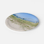 Fehmarn Belt Bridge Pappteller (Schrägansicht)