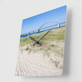 Fehmarn Belt Bridge Quadratische Wanduhr (Winkel)