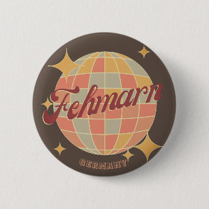Fehmarn deutsche Ostseeinsel retro Button