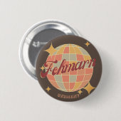 Fehmarn deutsche Ostseeinsel retro Button (Vorne & Hinten)