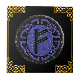 "fehu" älteres futhark fliese