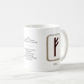 Fehu RuneStone 11 oz. Tasse (VorderseiteRechts)