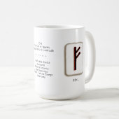 Fehu RuneStone 15 oz. Tasse (VorderseiteRechts)