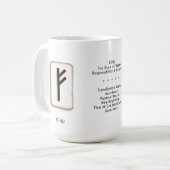 Fehu RuneStone 15 oz. Tasse (Vorderseite Links)