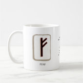 Fehu RuneStone-Tasse Kaffeetasse (Links)