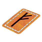 Fehu Viking Rune Magnet - Werden! (Linke Seite)