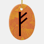 Fehu Viking Rune Weihnachten Ornament - Werden! (Vorne)