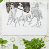 FEI für eingesammelte Dressurpferde Geschirrtuch (Gefaltet)