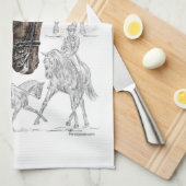 FEI für eingesammelte Dressurpferde Geschirrtuch (Viertel Falte)