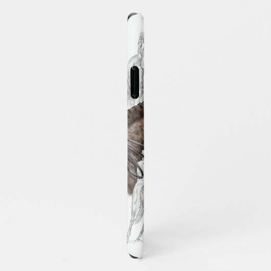 FEI für eingesammelte Dressurpferde iPhone Hülle (Rechte Seite)