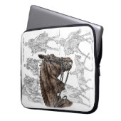 FEI für eingesammelte Dressurpferde Laptopschutzhülle (Vorderseite Links)