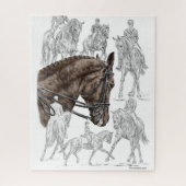 FEI für eingesammelte Dressurpferde Puzzle (Vertikal)