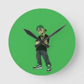 Feid Ferxxo Runde Wanduhr (Vorderseite)