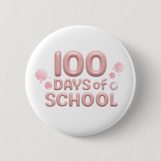 Feier 100 Tage Schulbutton Button (Vorderseite)