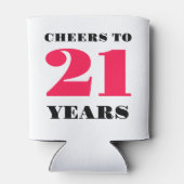 Feier 21. Geburtstag Dosenkühler (Rückseite)