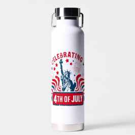 Feier 4. Juli mit der Freiheitsstatue Trinkflasche