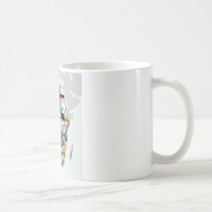 Feier Afrikas im Flaggen-Design Kaffeetasse