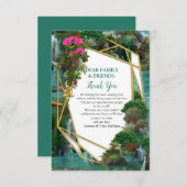 Feier an der Magischen Fantasie Dankeschön Karte (Vorne/Hinten)