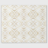 Feier | Art Deco-Geometrie Geschenkpapier (Flach)