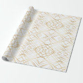Feier | Art Deco-Geometrie Geschenkpapier (Ungerollt)
