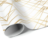 Feier | Art Deco-Geometrie Geschenkpapier (Rolleneckpunkt)