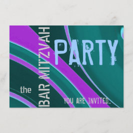 Feier Bar Mitzvah Party Einladung