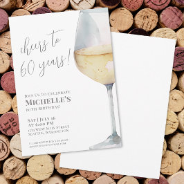 Feier bis 60 Jahre 60. Geburtstagsparty Einladung
