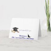 Feier der Abschluss-Karte Karte (Rückseite)