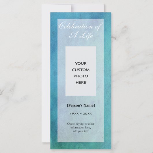 Feier der Alben-Gedenkkarte für das Foto (Vorderseite)