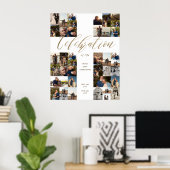 Feier der Beerdigung von Lebenskreuz-Collage Poster (Heimbüro)