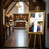 Feier der Beerdigung von Lebenskreuz-Collage Poster