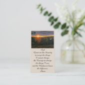 Feier der Beileid-Sunset-Karte für Lebenssicherhei Visitenkarte (Stehend Vorderseite)