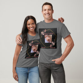 Feier der dunkelgrauen Hochzeiten des Ehepaares T-Shirt