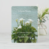 Feier der Einladung zum Leben Calla Lilies Floral (Stehend Vorderseite)