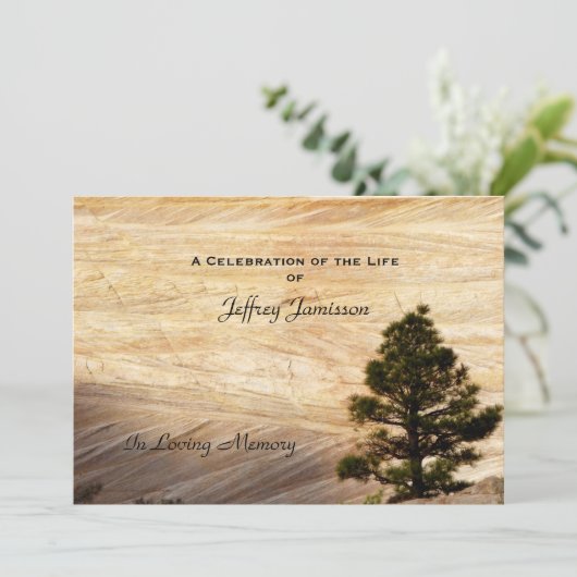 Feier der Einladung zum Leben, hellbrauner Stein (Stehend Vorderseite)