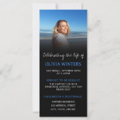 Feier der Einladung zum Leben mit Foto (Vorderseite)