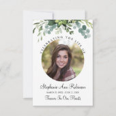 Feier der Foto-Blumengebet-Karte (Vorderseite)