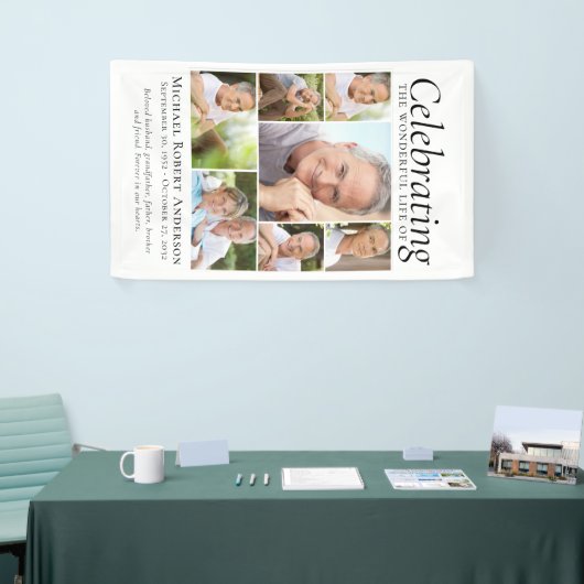 Feier der Fotocollage des Lebens Banner (Messeveranstaltung)