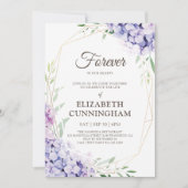 Feier der geometrischen Woodsie der Life Floral Bl Einladung (Vorderseite)